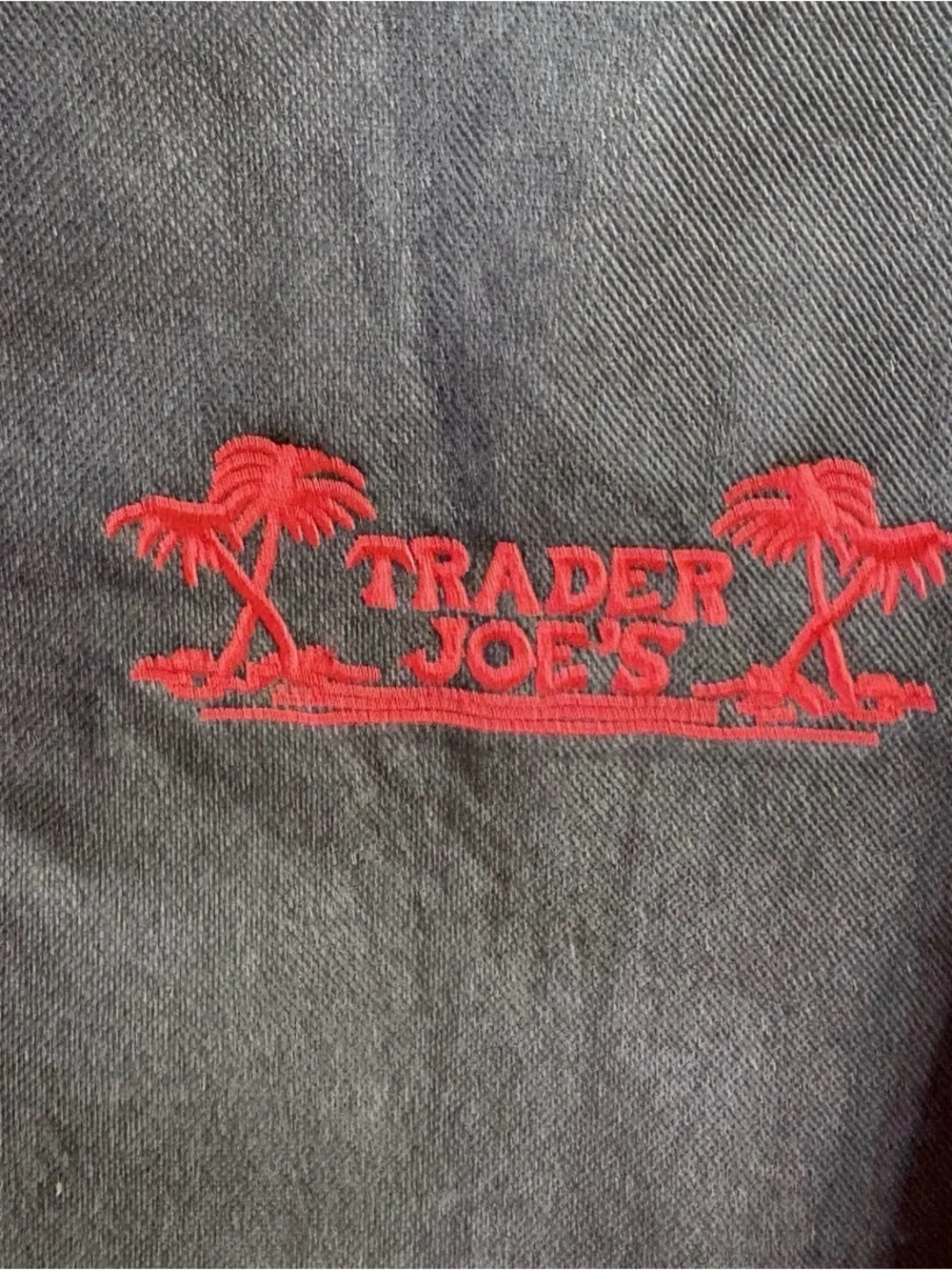 ♥️ Trader Joe's Black Red Insulated Large Cooler Tote Reusable Shopping Bag